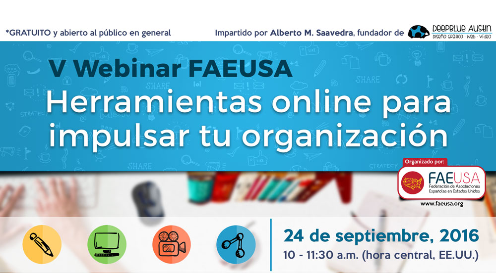 V Webinar FAEUSA – Herramientas online para impulsar tu organización