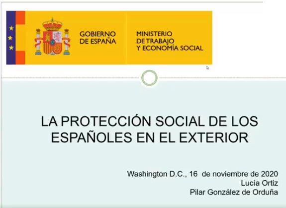 Webinario ofrecido por la Consejería de Trabajo, Migraciones y Seguridad Social