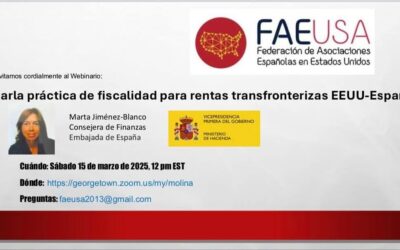 Charla práctica de fiscalidad para rentas transfronterizas EE. UU.-España